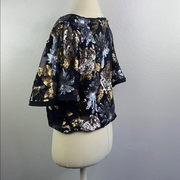 I California moon rise sequined blouse, medium - Picture 3 of 8